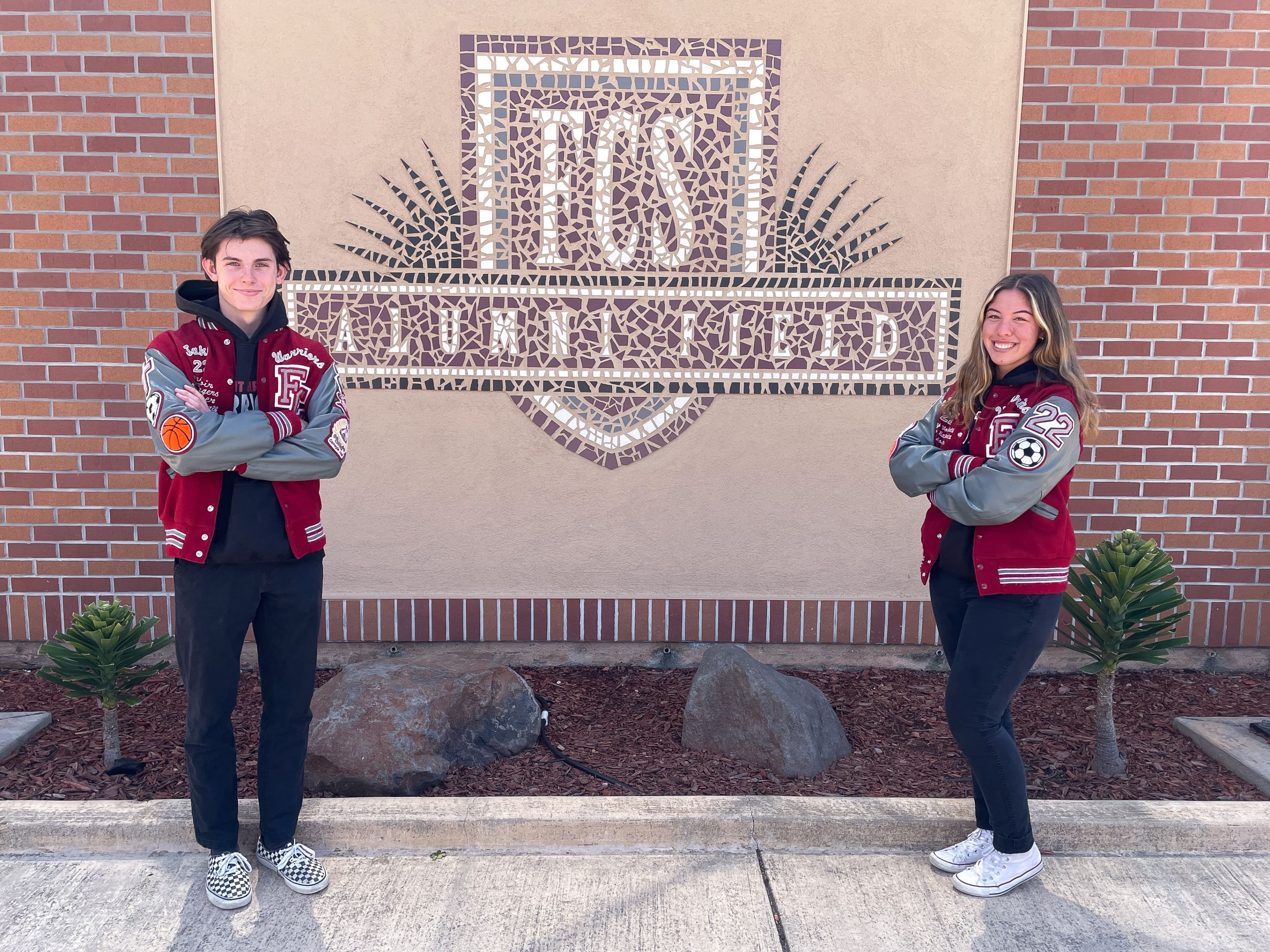 Fremont Christian School graduating seniors Jake Meyer and McKenna Nolasco